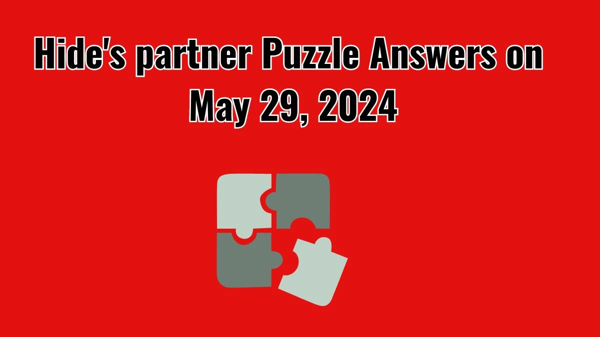 Hide's partner Puzzle Answers on May 29, 2024