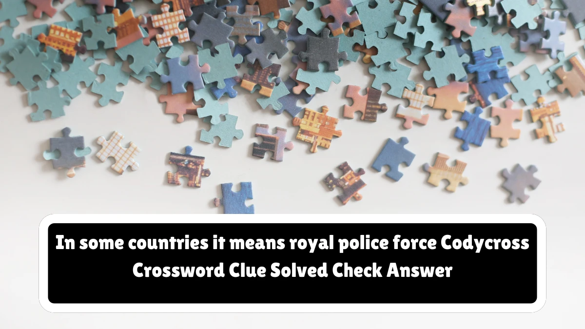 In some countries it means royal police force Codycross Crossword Clue Solved Check Answer