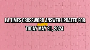 LA Times Crossword Celebratory search engine logo clue answer for Today May 21, 2024