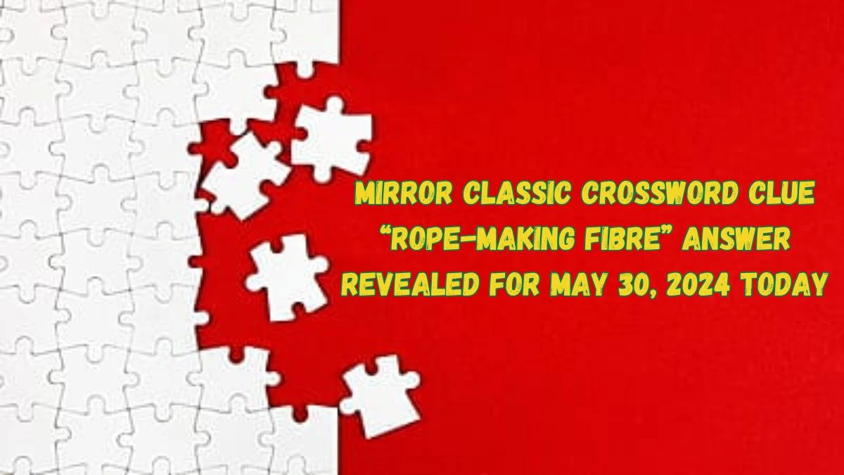 Mirror Classic Crossword Clue Rope making Fibre Answer Revealed for