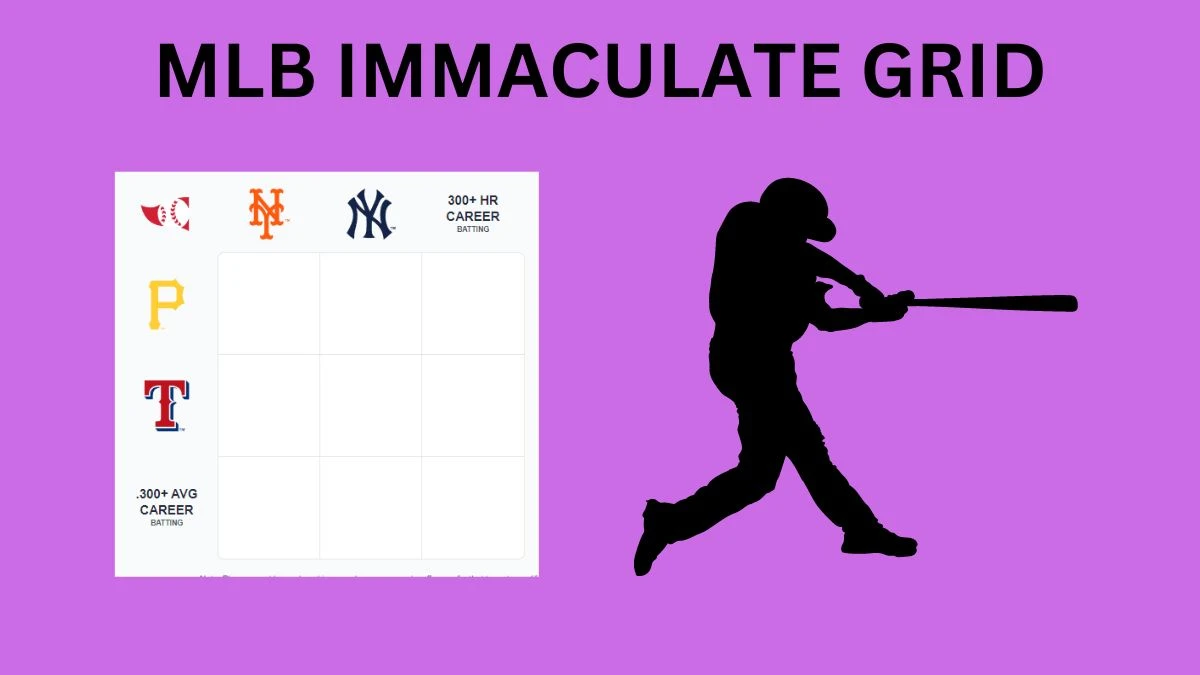 MLB Immaculate Grid Answers Today May 20, 2024