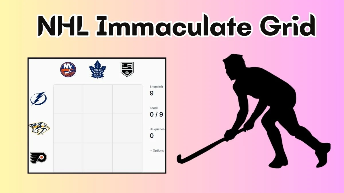 NHL Immaculate Grid Answers Today May 16, 2024