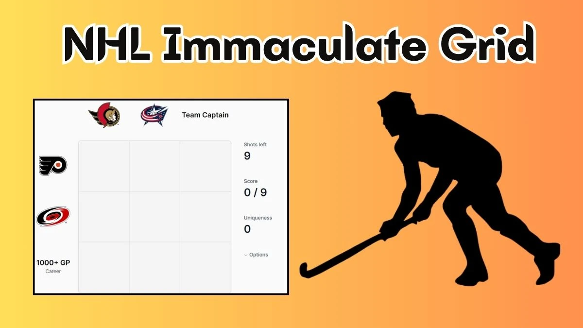 NHL Immaculate Grid Answers Today May 17, 2024