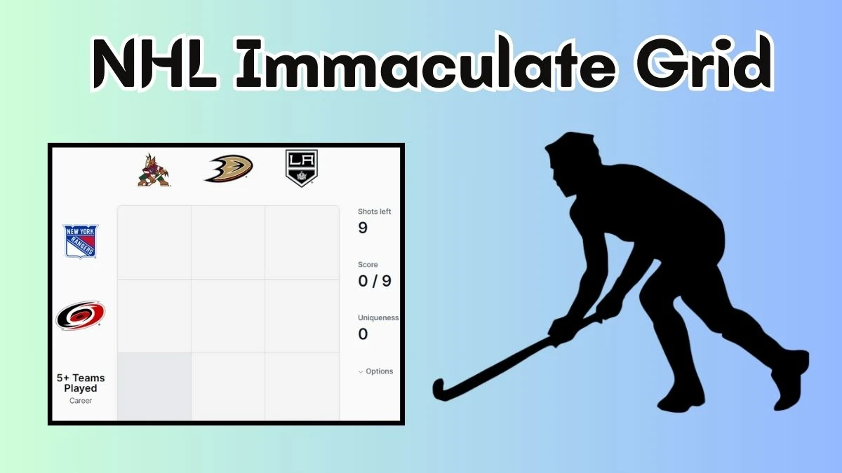 NHL Immaculate Grid Answers Today May 21, 2024