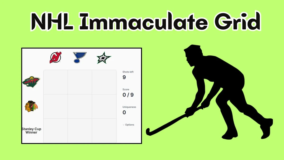 NHL Immaculate Grid Answers Today May 22, 2024