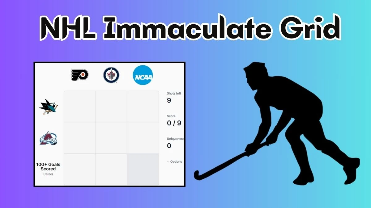 NHL Immaculate Grid Answers Today May 23, 2024