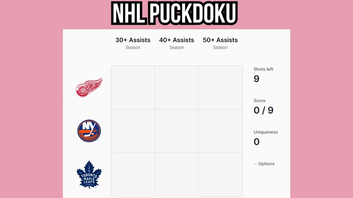 NHL Puckdoku Answers Updated for Today May 27, 2024