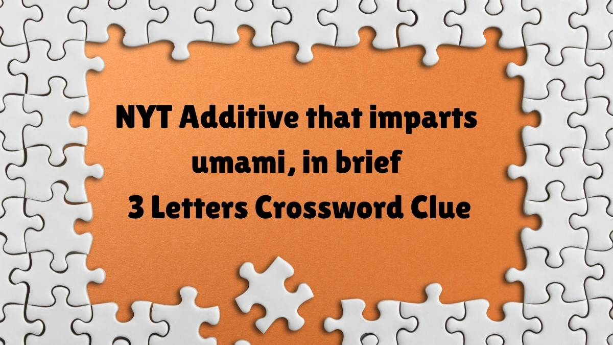 NYT ​​Additive that imparts umami, in brief​​​ 3 Letters Crossword Clue