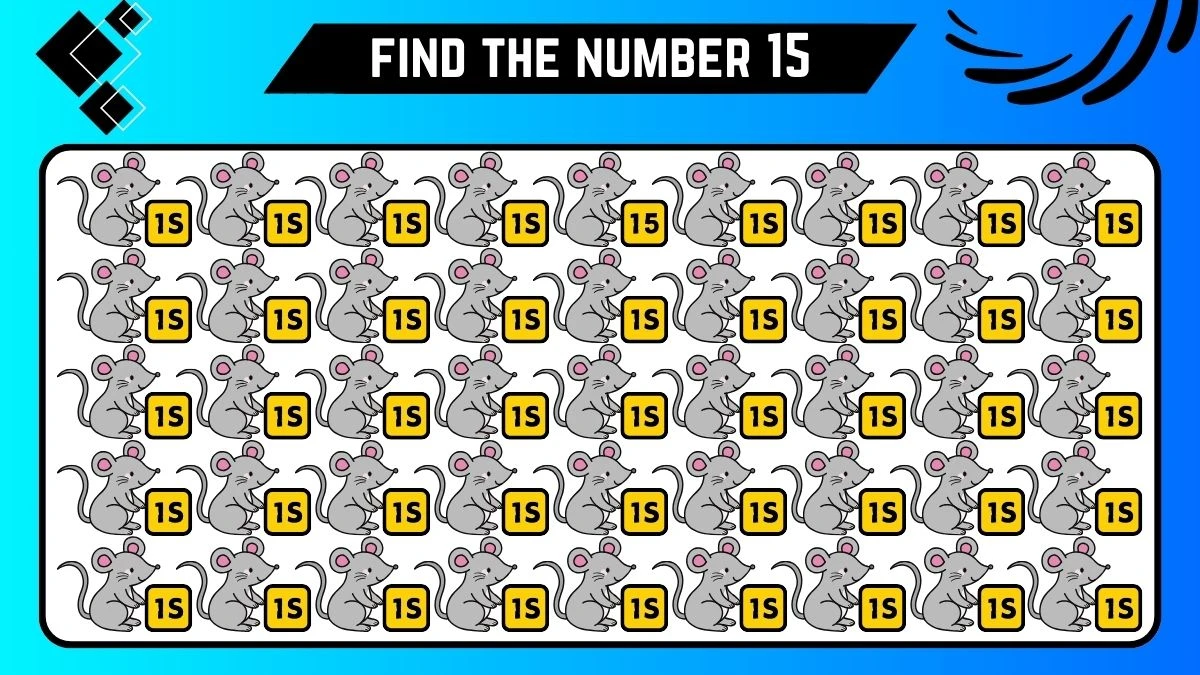 Observation Find it Out: Only 2% With Laser Vision Can Spot The Hidden Number 15 in 5 Seconds