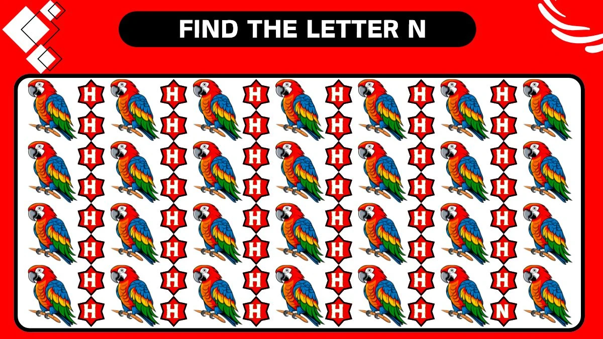 Optical Illusion Brain Challenge: Use Your Hawk's Vision To Spot the Letter N among H in 6 Secs