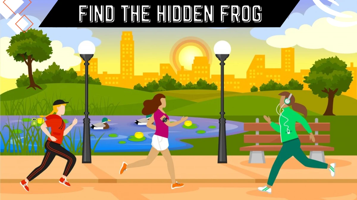 Optical Illusion Eye Test: Only Eagle Eyes Can Spot the Hidden Frog in this Park Image in 7 Secs