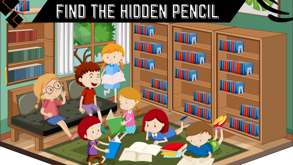 Optical Illusion: Test your visual prowess by finding the Hidden Pencil in this Image in 8 Secs