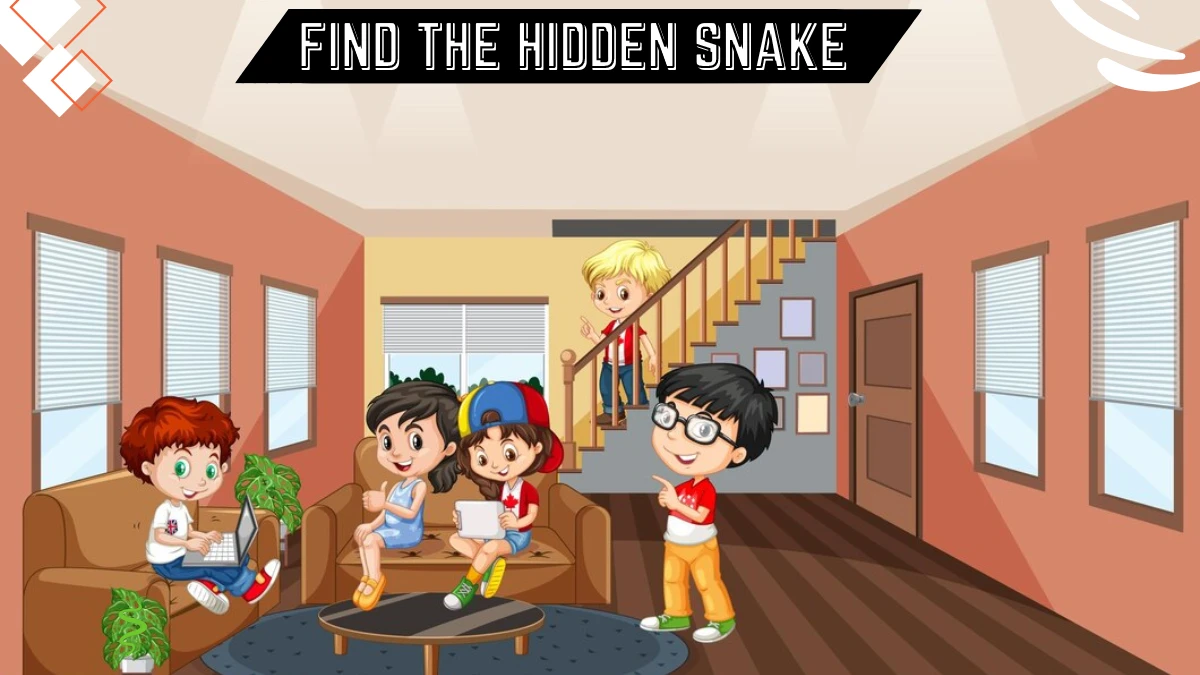 Optical Illusion Vision Test: Only Superhuman Vision People Can Spot the Hidden Snake in this Kids Image in 8 Secs