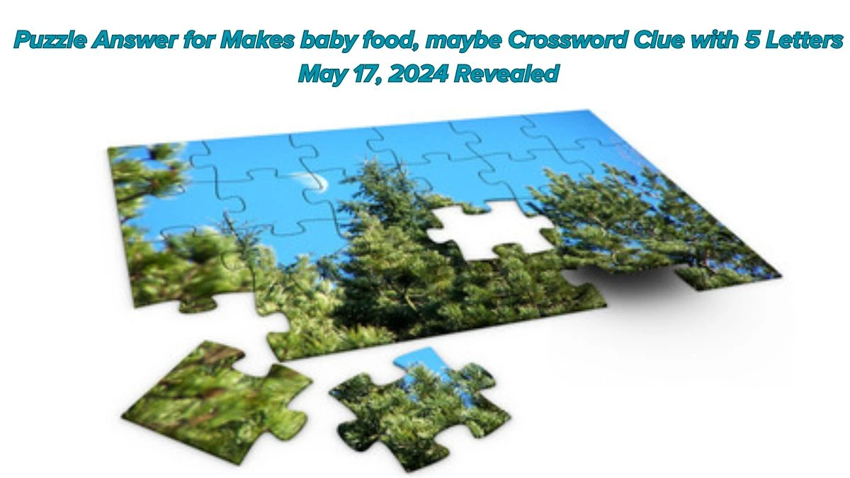 Puzzle Answer for Makes baby food, maybe Crossword Clue with 5 Letters May 17, 2024 Revealed