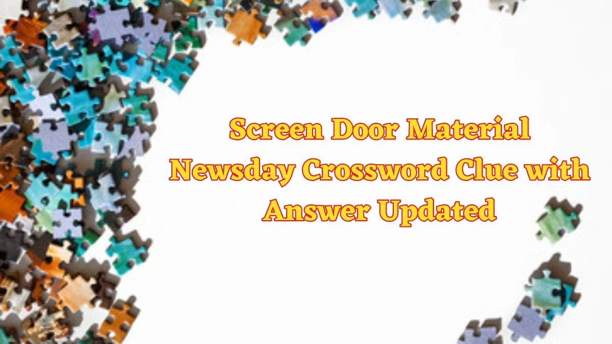 Screen Door Material Newsday Crossword Clue with Answer Updated