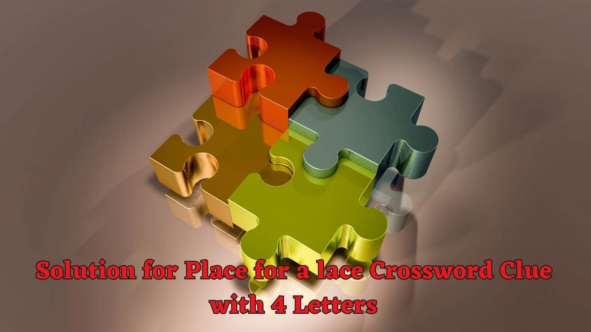 Solution for Place for a lace Crossword Clue with 4 Letters