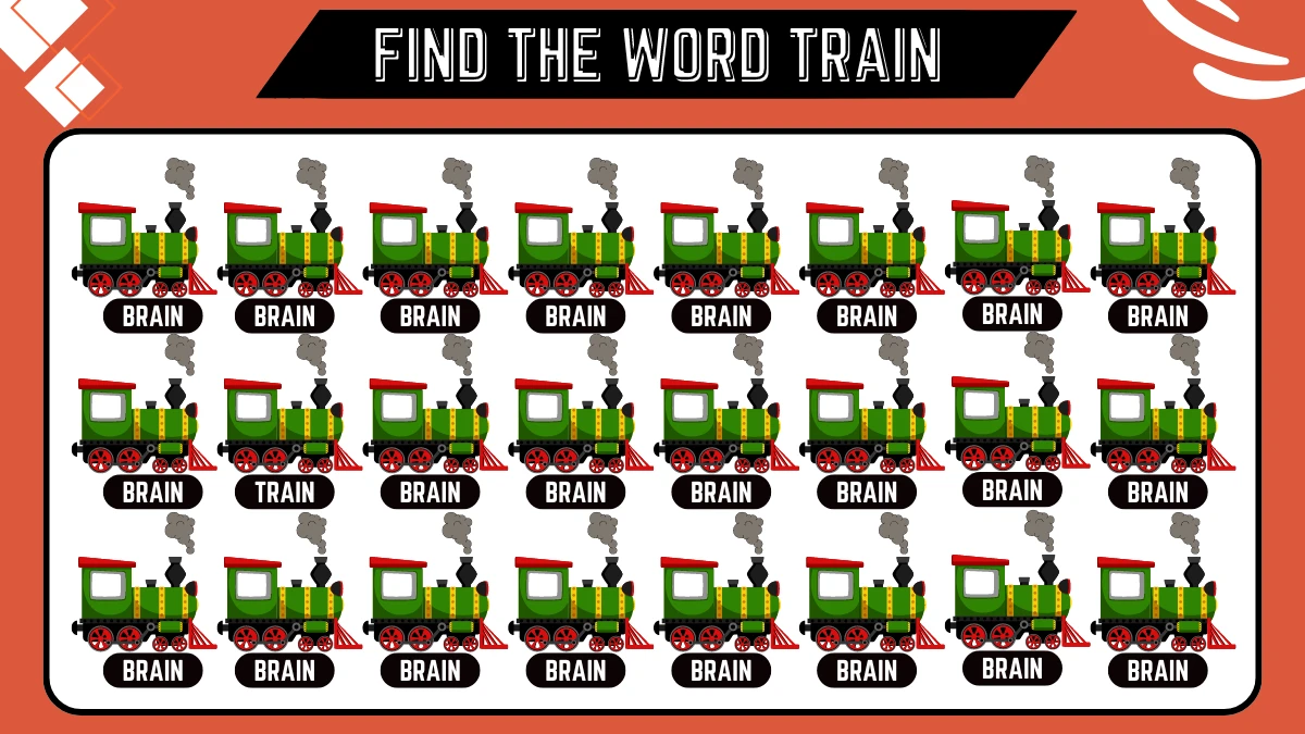 Brain Teaser Speed Test: Only People With Eagle Eyes Can Spot the Hidden  Word Train in 11 Seconds - News