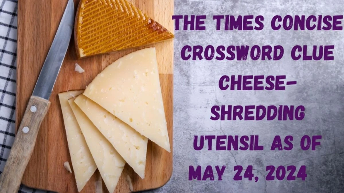 The Times Concise Crossword Clue Cheese-Shredding Utensil as of May 24, 2024