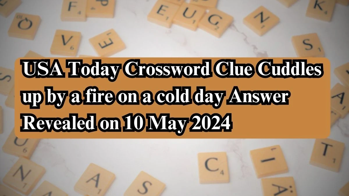 USA Today Crossword Clue Cuddles up by a fire on a cold day Answer