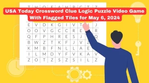 USA Today Crossword Clue Logic Puzzle Video Game With Flagged Tiles for May 6, 2024