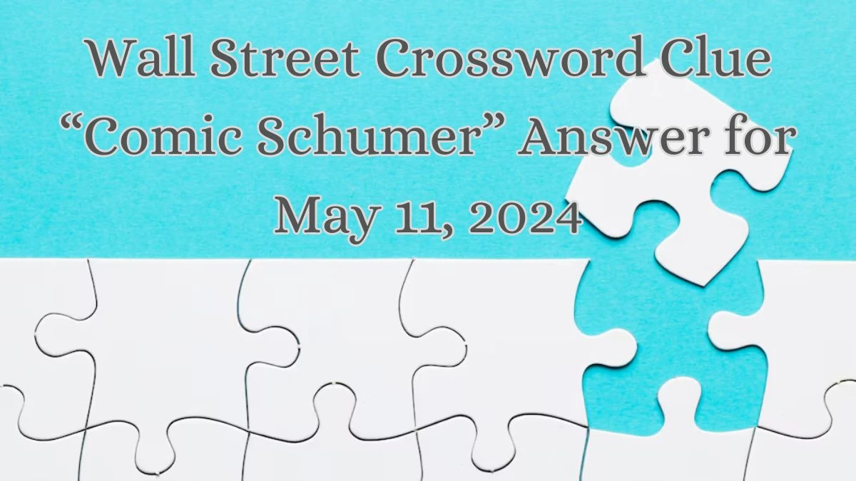 Wall Street Crossword Clue “Comic Schumer” Answer for May 11, 2024