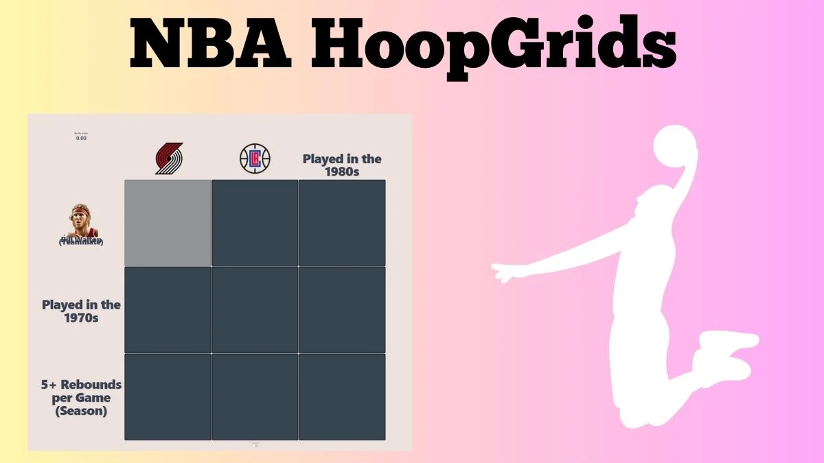 Which player who has played in the 1970s and Portland Trail Blazers in Their Careers? NBA HoopGrids Answers for May 29 2024