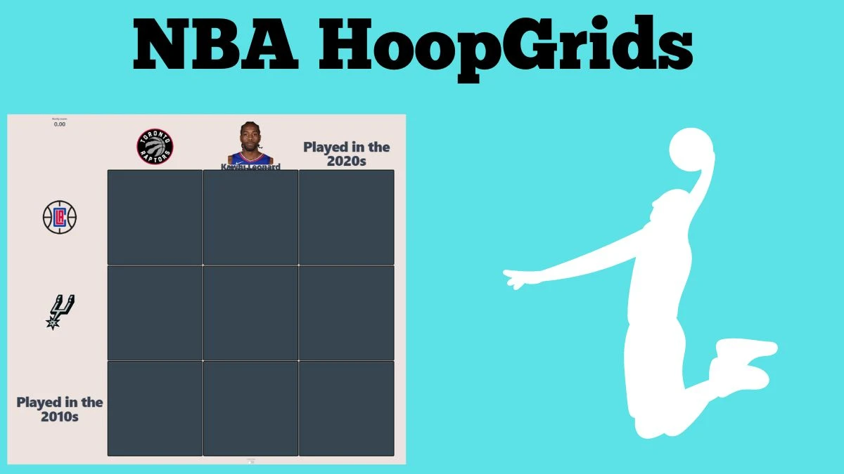 Which player who has played in the 2010s and Toronto Raptors in Their Careers? NBA HoopGrids Answers for May 31 2024