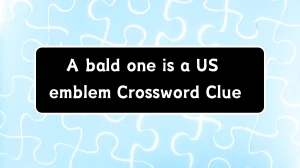 Irish Time Simplex A bald one is a US emblem Crossword Clue Puzzle Answer from June 14, 2024