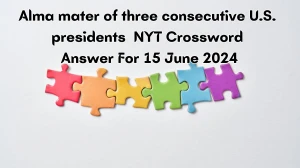 Alma mater of three consecutive U.S. presidents NYT Crossword Clue Puzzle Answer from June 15, 2024