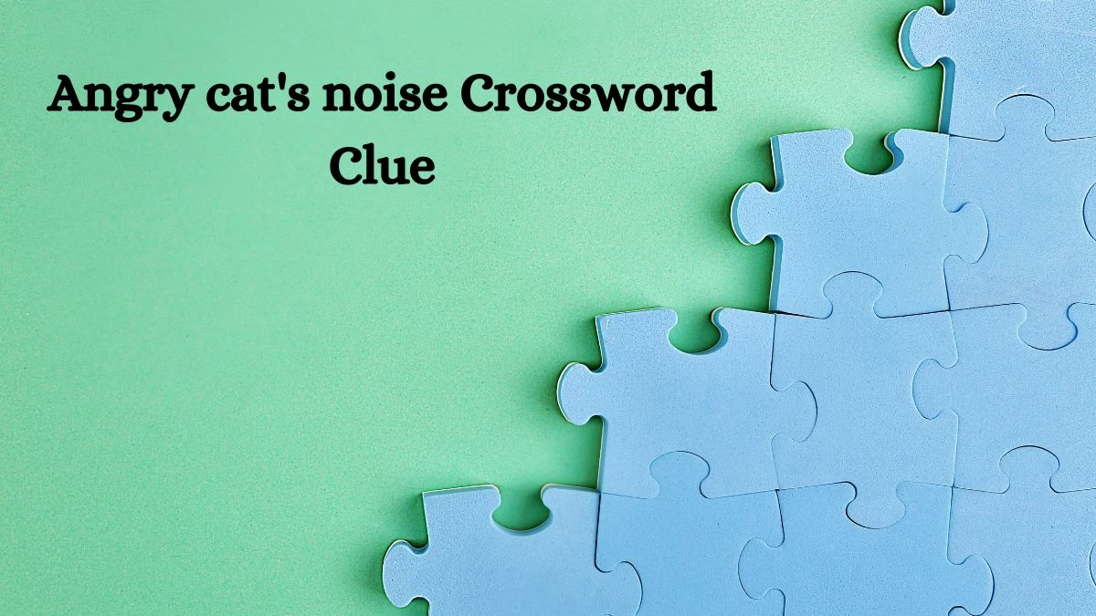 Angry cat's noise Daily Commuter Crossword Clue Puzzle Answer from June 26, 2024