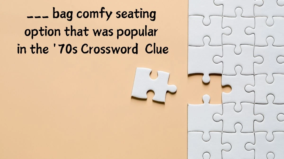 ___ bag comfy seating option that was popular in the '70s Daily Themed Crossword Clue Puzzle Answer from June 29, 2024