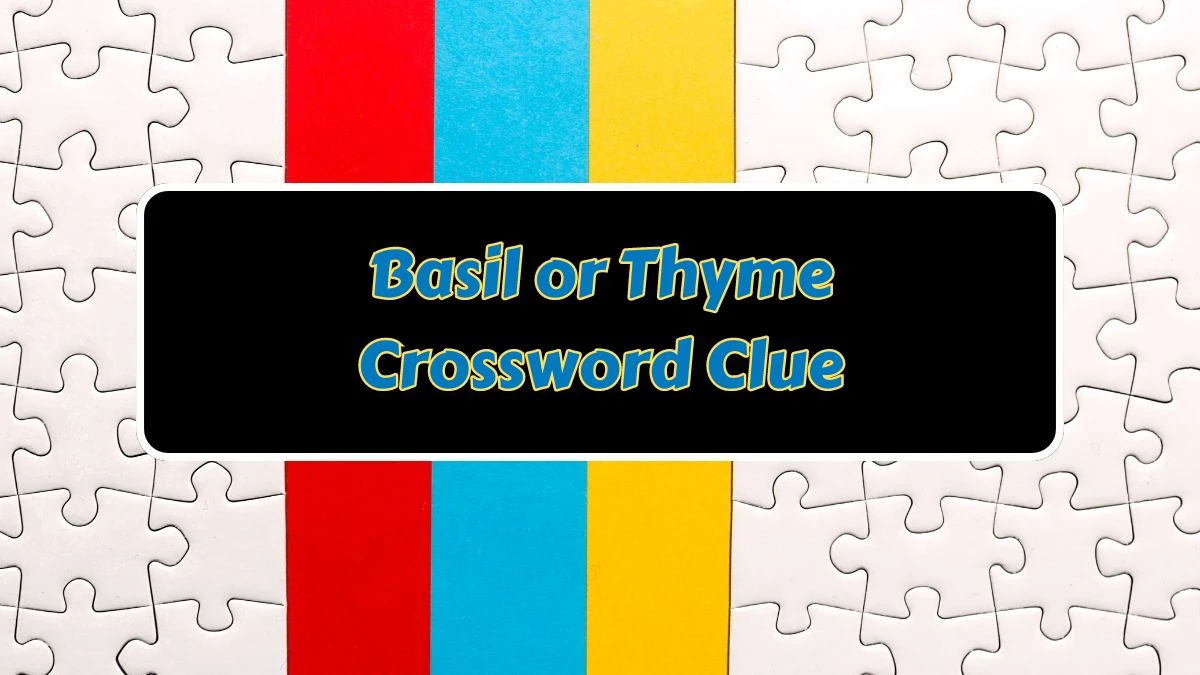 Basil or Thyme Daily Commuter Crossword Clue Puzzle Answer from June 27, 2024