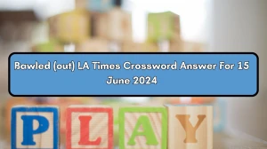 Bawled (out) LA Times Crossword Clue Puzzle Answer from June 15, 2024