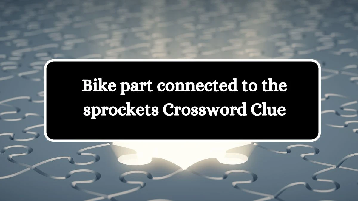 USA Today Bike part connected to the sprockets Crossword Clue Puzzle Answer from June 28, 2024