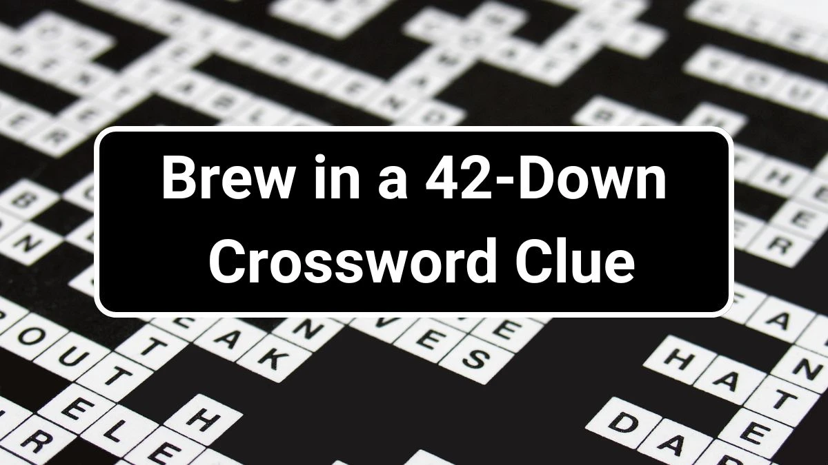 LA Times Brew in a 42-Down Crossword Clue Puzzle Answer from June 28, 2024