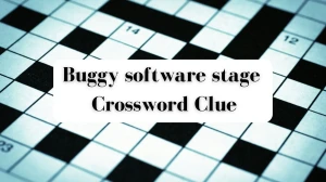 Universal Buggy software stage Crossword Clue Puzzle Answer from June 21, 2024