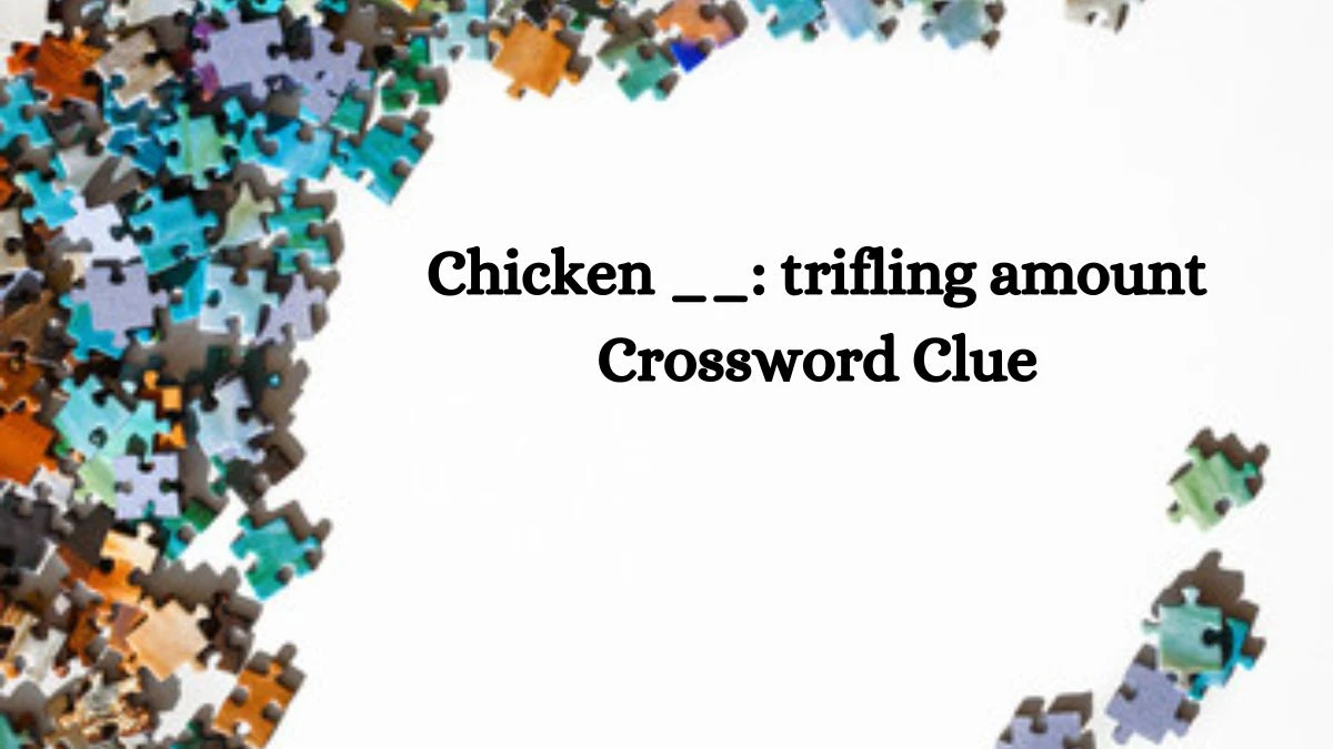 LA Times Chicken __: trifling amount Crossword Clue Puzzle Answer from June 25, 2024