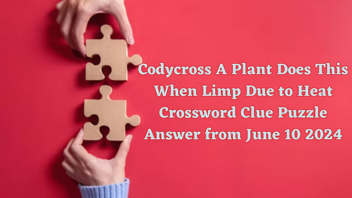 Codycross A Plant Does This When Limp Due to Heat Crossword Clue Puzzle Answer from June 10 2024