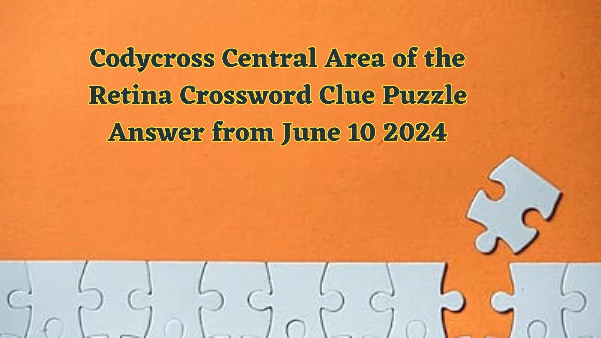 Codycross Central Area of the Retina Crossword Clue Puzzle Answer from June 10 2024