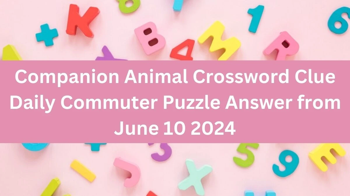 Companion Animal Crossword Clue Daily Commuter Puzzle Answer from June 10 2024