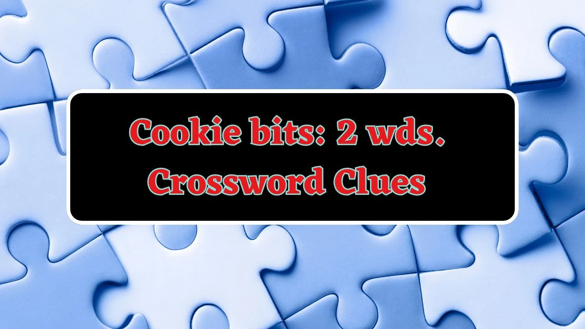 Cookie bits: 2 wds. Daily Commuter Crossword Clue Puzzle Answer from June 15, 2024