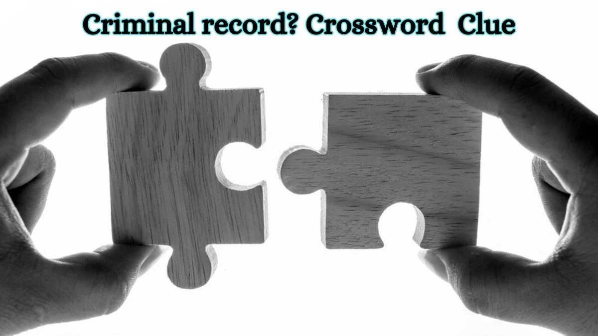 Criminal record? LA Times Crossword Clue Puzzle Answer from June 29, 2024