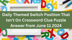 Daily Themed Switch Position That Isn't On Crossword Clue Puzzle Answer from June 11 2024