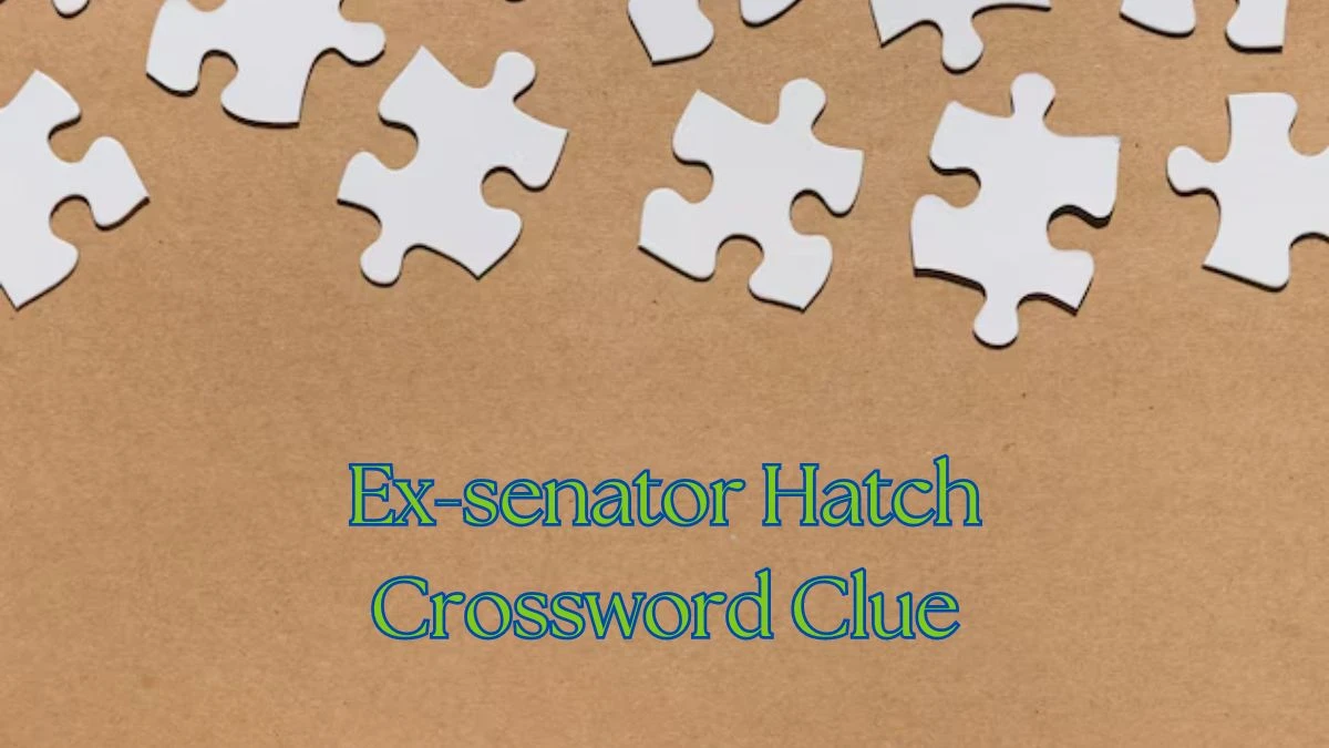 Ex-senator Hatch Daily Commuter Crossword Clue Puzzle Answer from June 20, 2024