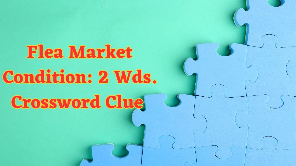 Flea Market Condition: 2 Wds. Daily Commuter Crossword Clue Puzzle Answer from June 19, 2024