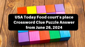 USA Today Food court’s place Crossword Clue Puzzle Answer from June 26, 2024