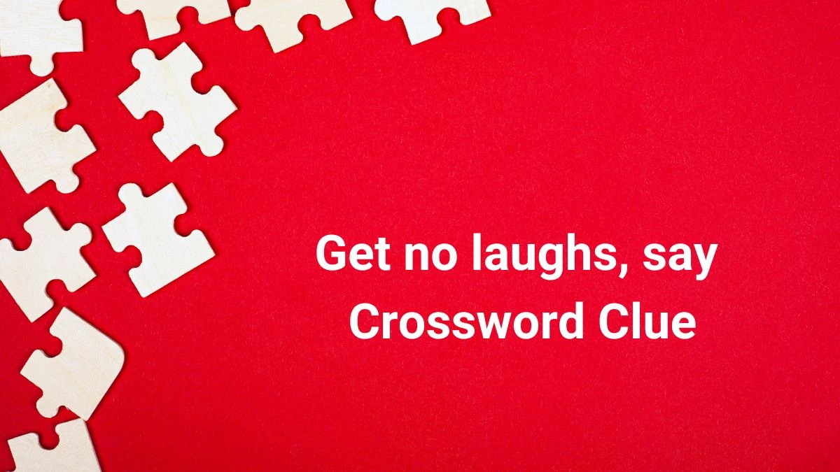 LA Times Get no laughs, say Crossword Clue Puzzle Answer from June 28, 2024