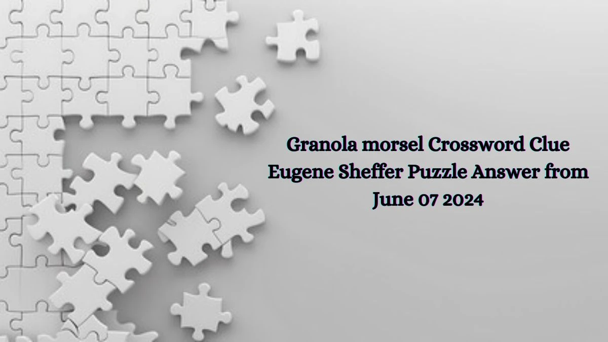 Granola morsel Crossword Clue Eugene Sheffer Puzzle Answer from June 07 2024