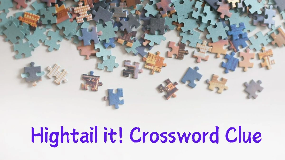 Hightail it! Daily Commuter Crossword Clue Puzzle Answer from June 26, 2024