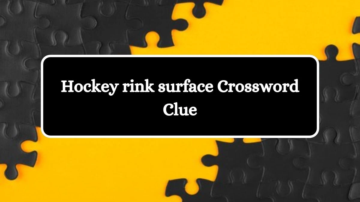 Hockey rink surface Daily Themed Crossword Clue Puzzle Answer from June 29, 2024